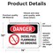 Signmission Diesel Fuel Flammable No Smoking Danger Sign, Vinyl Decal, 14in W x 10in L, 2PK OS-2PACK-DS-D-1014-L-1128 - alternate 7